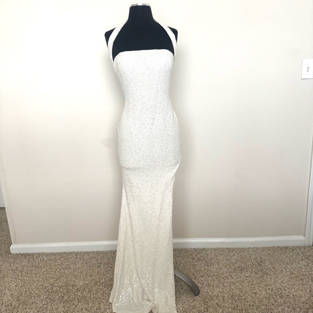 Fashion Nova Lucinda Embellished Maxi Dress Size Small - Picture 3 of 8